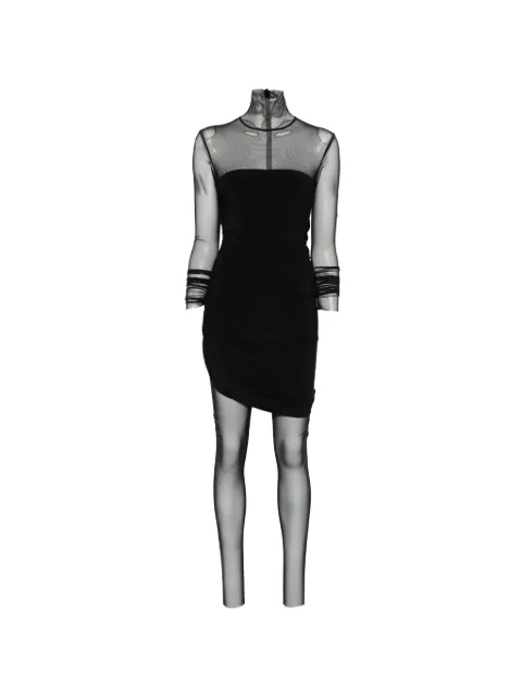 Norma Kamali Diana ruched-detail catsuit Black NKKK325JPMR53