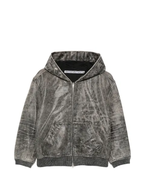 Alexander Wang hooded zip-up jacket Grey 1WC2262731