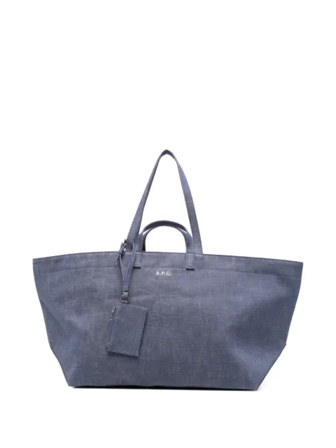 A.P.C. Drummer tote bag Blue COHLXF67046