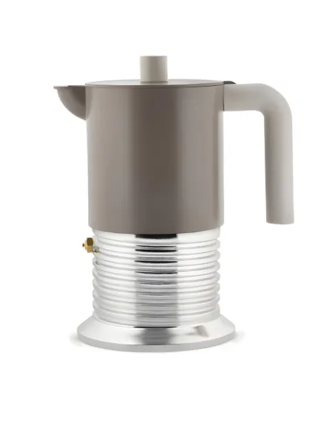 Alessi ribbed-design espresso maker Grey PM013WG