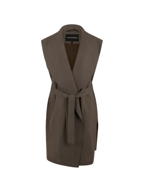 Emporio Armani belted coat Brown EW004083AF21544