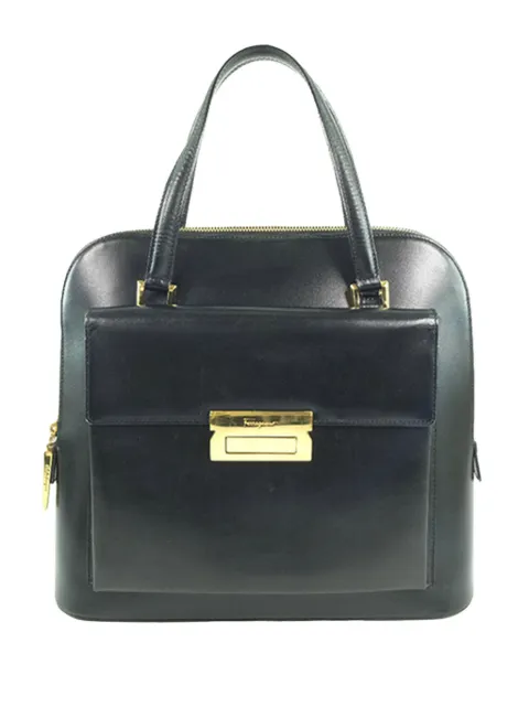 Ferragamo Pre-Owned 2000-2020 Leather handbag Black NDF25YHAMRK8VS7N