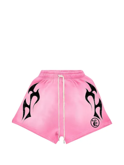 HELLSTAR flame shorts Pink HSR221