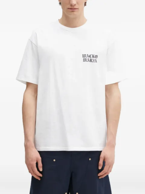 WACKO MARIA logo-print short-sleeve T-shirt White 24FWWMTWT02