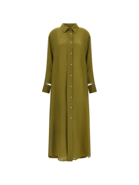 Jejia Antoine shirt maxi dress Green MJD3044141BIKHAKISILK