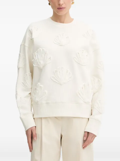Forte Forte shell-appliqué sweatshirt White 14605MYTSHIRT