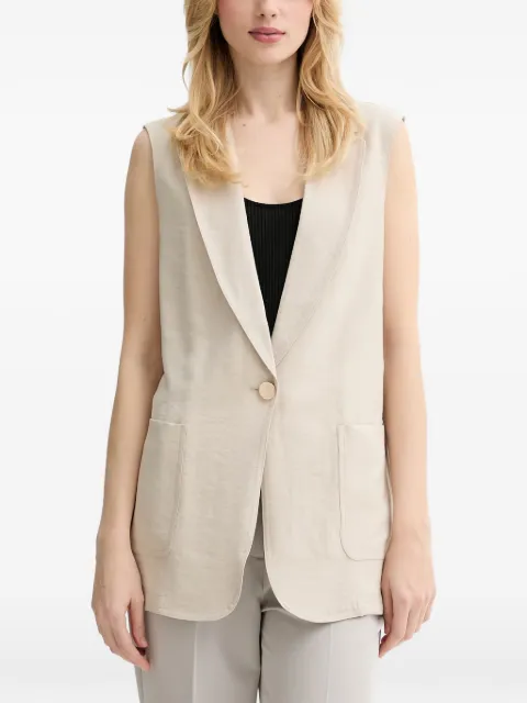 FRACOMINA single-button waistcoat Neutrals FY26SJ5012W83601