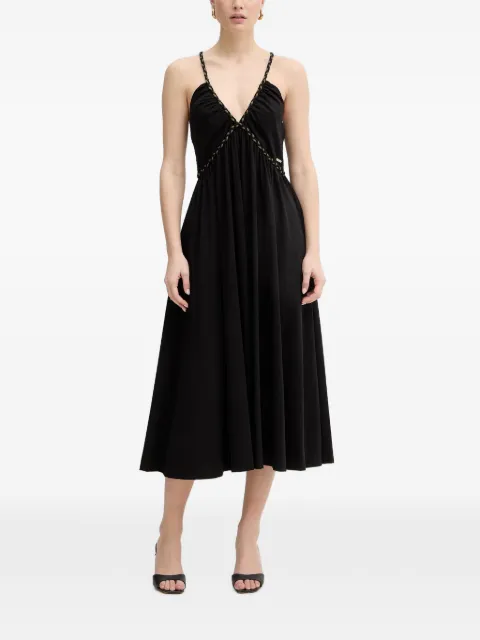 FRACOMINA V-neck midi dress Black FJ26SD3005J49401