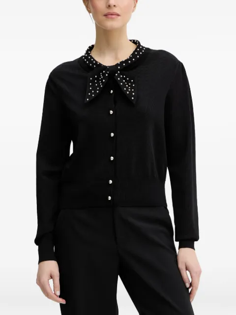 FRACOMINA bow-embellished cardigan Black FR26ST8016K42101