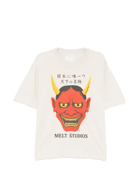 Melt graphic-print T-shirt Neutrals MS5072