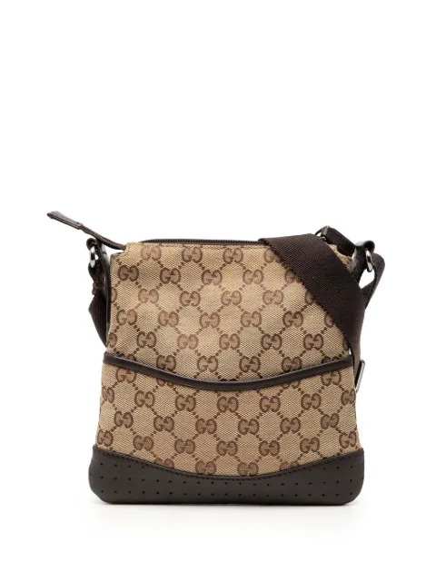 Gucci Pre-Owned 2016-2025 Small GG Canvas Perforated crossbody bag Brown 3AZ8IVE28GEZTKEZ