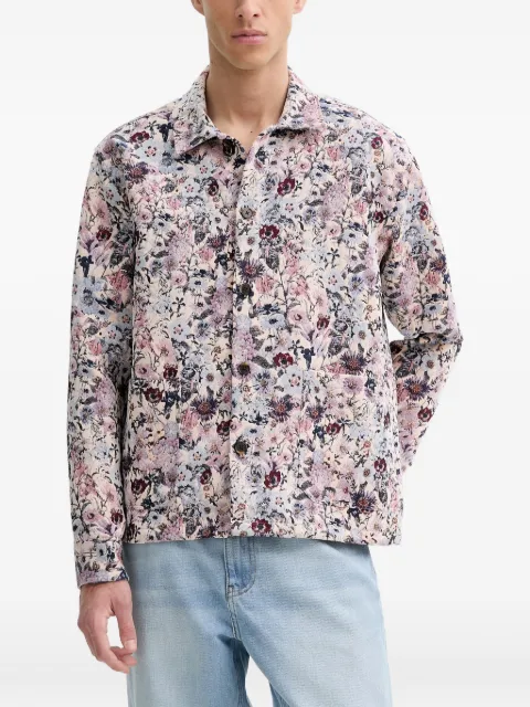 Les Deux Hugh floral-print jacket Neutrals 1001419