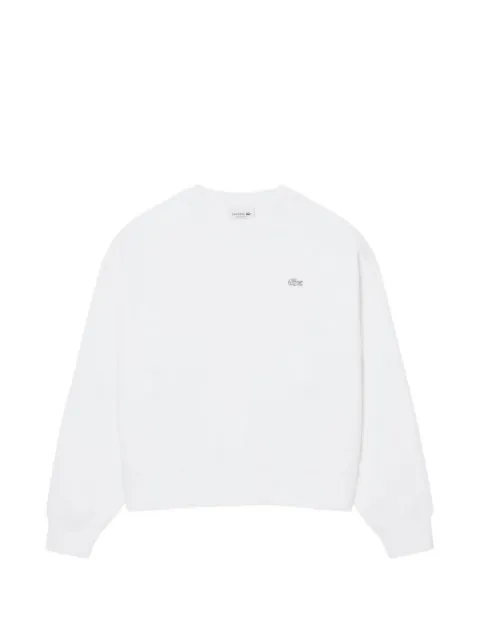 Lacoste oversized double-face jersey sweatshirt White SF0046