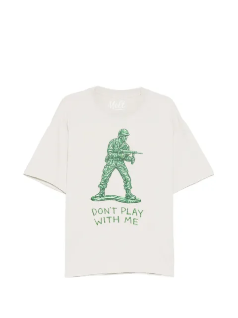 Melt graphic-print T-shirt Neutrals MS5230
