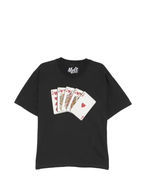 Melt graphic-print T-shirt Black MS5219