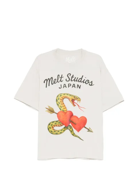Melt snake-print T-shirt Neutrals MS5231