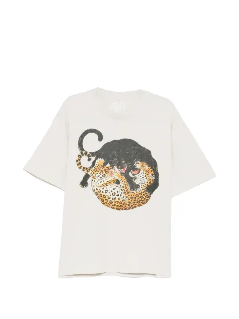 Melt animal-print T-shirt Neutrals MS5233