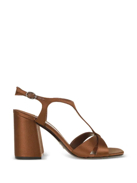 Jimmy Choo metallic T-strap heeled pumps Brown J000180130