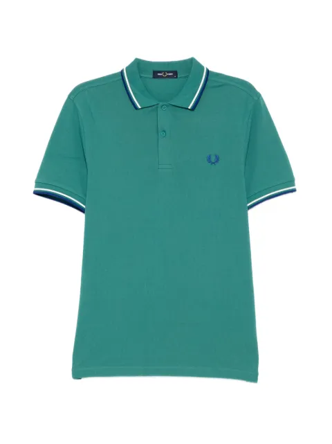 Fred Perry twin tipped polo shirt Green M3600