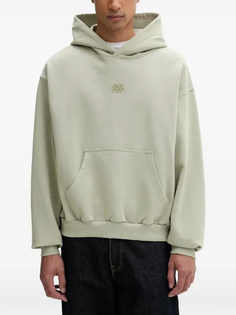 Filling Pieces kangaroo-pocket hoodie Green 412632501284