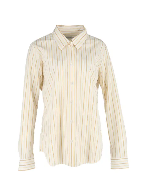 Dries Van Noten Pre-Owned striped button-down shirt Neutrals RFCPUGBCL706891W