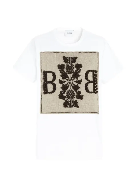 Barrie cashmere-patch T-shirt White C104752