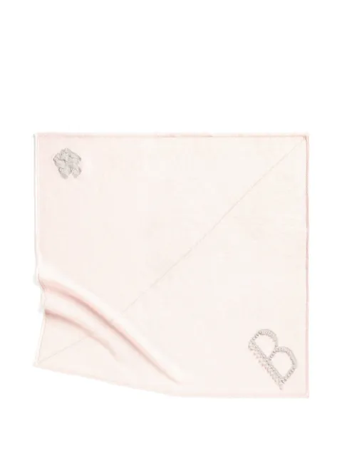 Barrie logo cashmere scarf Pink C104830