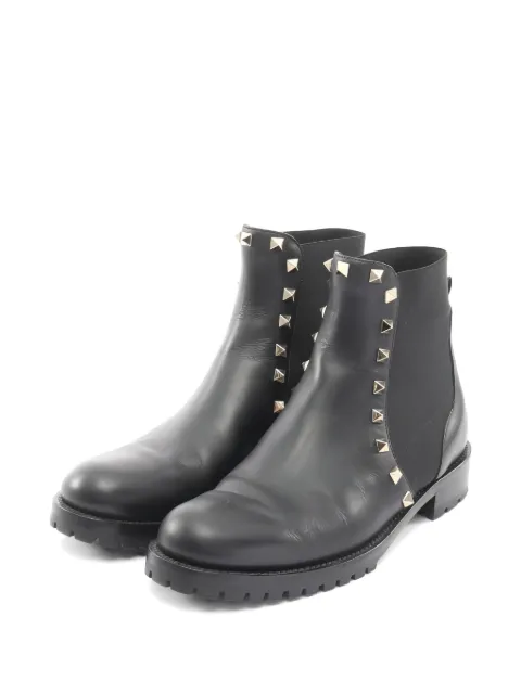 Valentino Garavani Pre-Owned 2010s rockstud leather boots Black 1050905