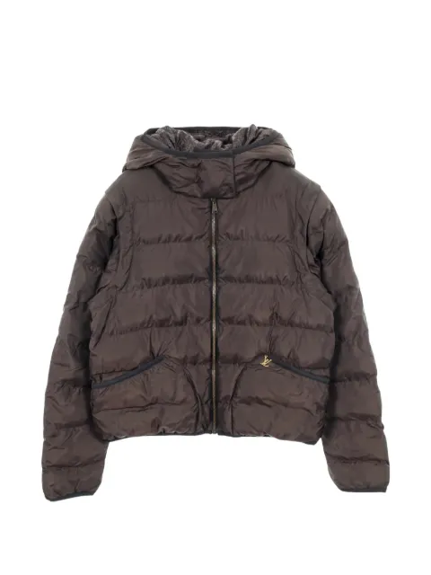 Louis Vuitton Pre-Owned 2010s hooded reversible jacket Brown 1048072