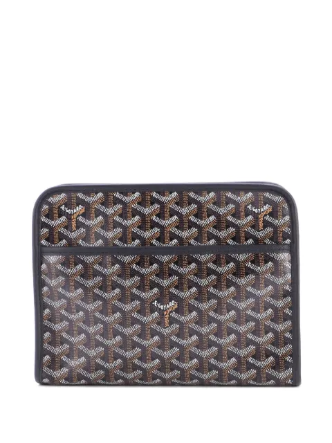 Goyard Pre-Owned Jouvence Toiletry Pouch Coated Canvas MM clutch bag Black 87O16SZQTSNF24KT