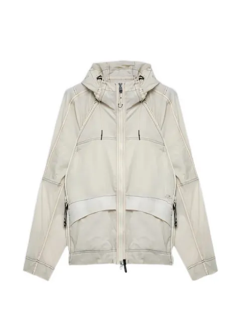 Oakley contrast-stitch hooded jacket Neutrals FOA407945