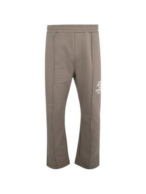 Family First elasticated-waist track pants Neutrals JOF2612