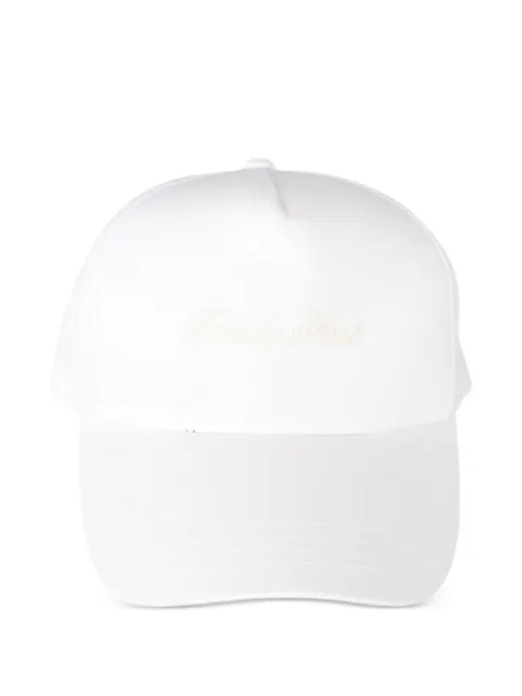 Family First embroidered-logo cotton baseball cap White HHS2600
