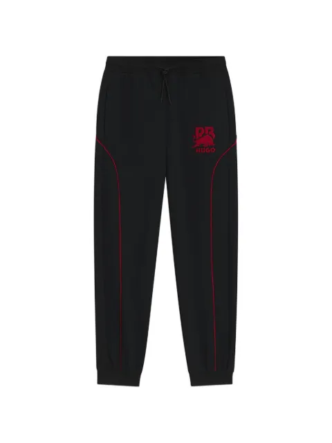 HUGO x RB logo-embroidered track pants Black 50559707