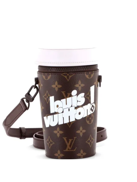 Louis Vuitton Pre-Owned Coffee Cup Convertible Pouch Everyday Signature Vintage Monogram Canvas crossbody bag Brown DNTHSR16XANF8D60