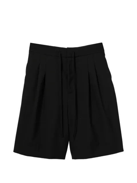 Fear Of God pleated drawstring tailored shorts Black FG9M65655