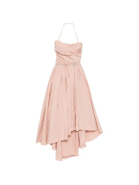 PINKO elegant long dress with jewel belt Pink 106254A327