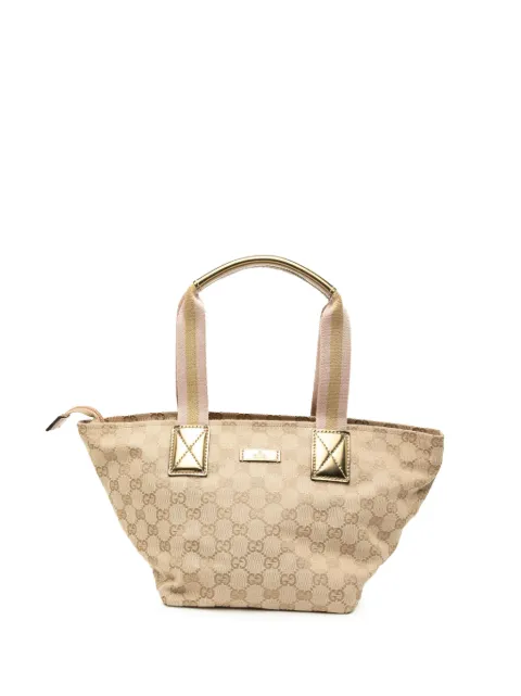 Gucci Pre-Owned 2000-2015 GG Canvas Web handbag Brown SX2XB153PYTIK14Y