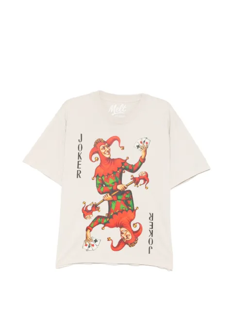 Melt graphic-print T-shirt Neutrals MS5227