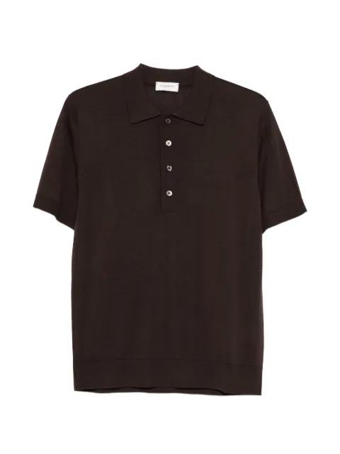Paolo Pecora buttoned polo shirt Brown A006F2002345