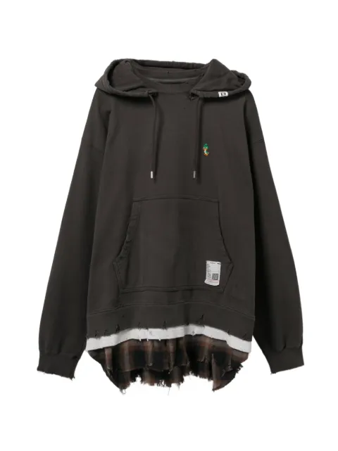 Maison MIHARA YASUHIRO logo-embroidered hoodie Grey MHRSW6HD751MQBKX050