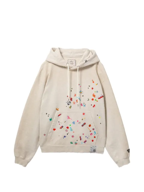 Maison MIHARA YASUHIRO all-over graphic print hoodie Grey MHRSW6HD731MQWHX050