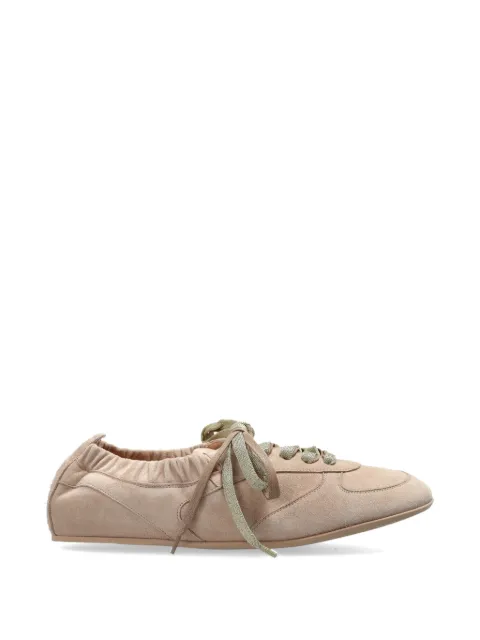 AGL sueded lace-up fastening sneakers Pink D562015PCVELOU