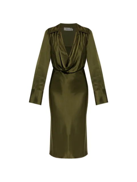 Blumarine satin dress Green P644A484A