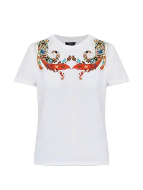 ETRO paisley-print T-shirt White WRMA0006AR114