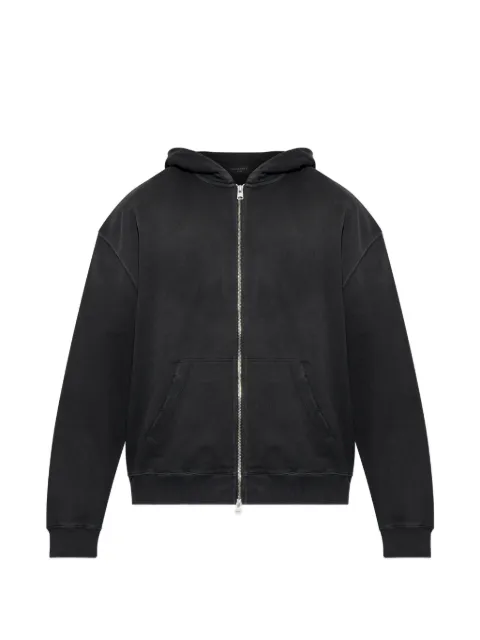AllSaints logo-detail zip-up hoodie Black M020NE