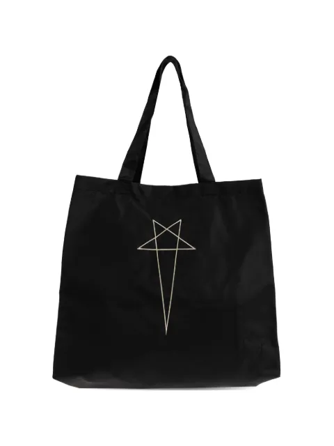 Rick Owens DRKSHDW graphic-print tote bag Black DA01F4432NVCEM8