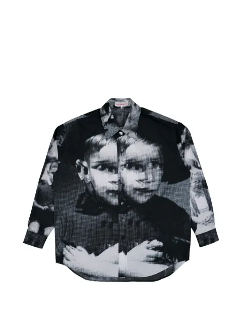 Walter Van Beirendonck print button shirt Black 6006