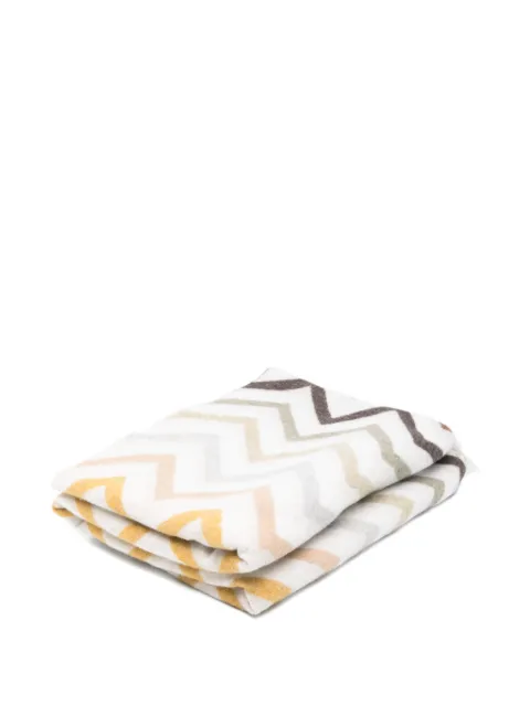 Missoni Home Watamu chevron fringed throw White 1E3PL99110