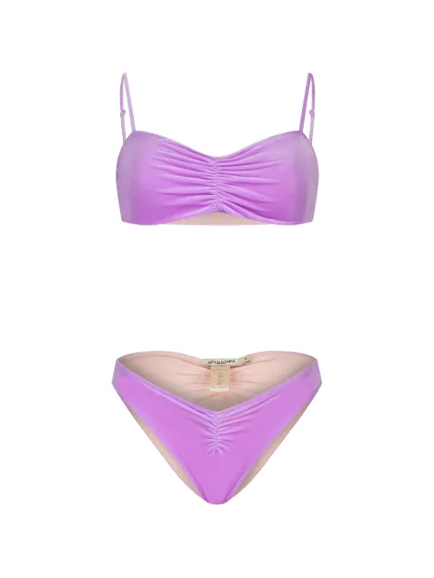 PARAMIDONNA Chiara velvet swimsuit Purple SS26CVV
